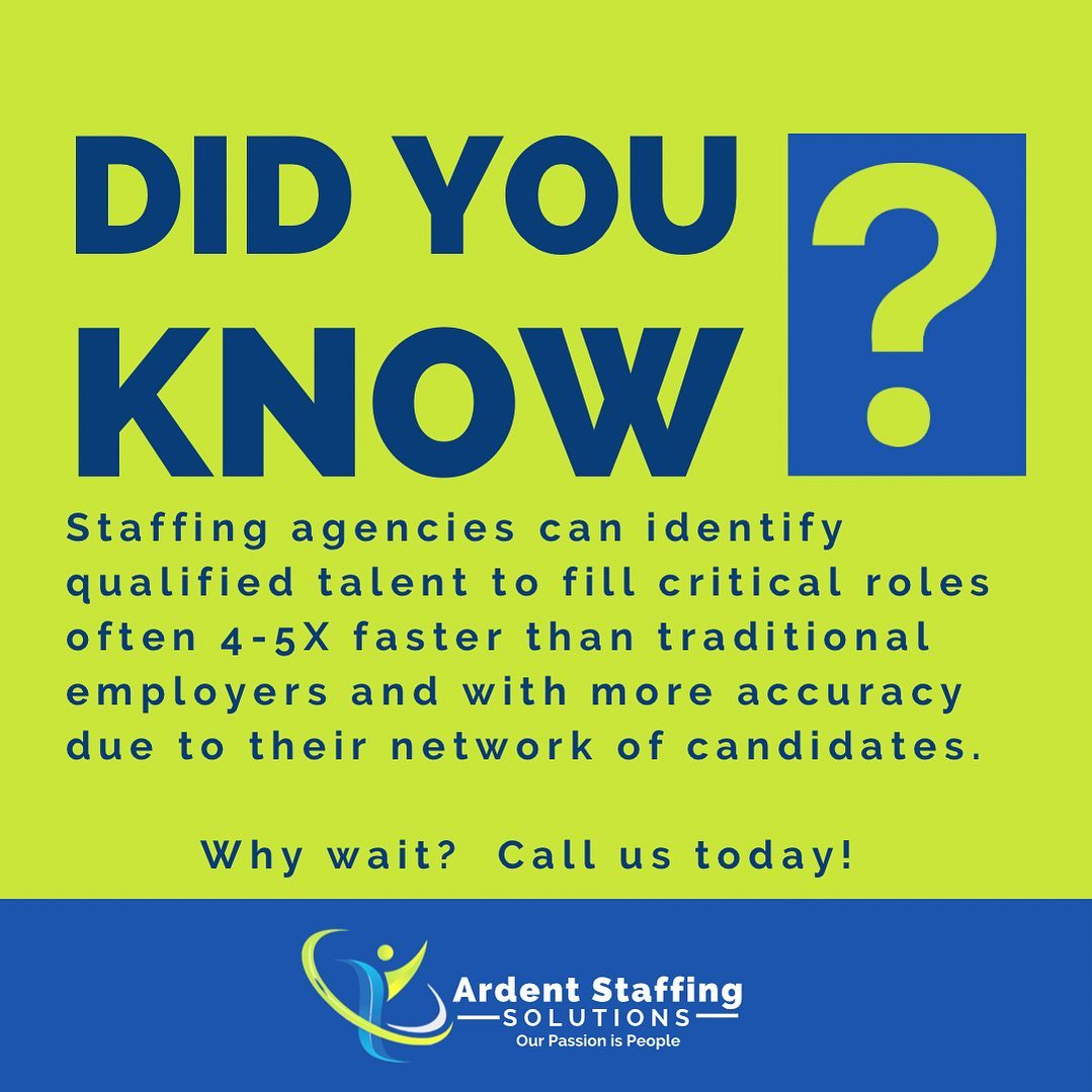 If you, like many employers, are struggling to find the right people to fill your critical positions, call Ardent Staffing Solutions today. Let us do the work for you!
(508)530-7209 ask for Daphne